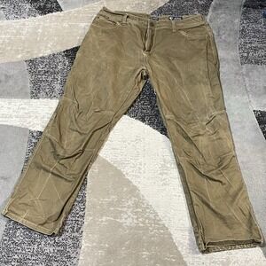 KUHL Rydr Pants Men 34x32 Brown Vintage Patina Dye Distress Twill Hiking Outdoor